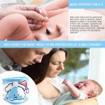 DOERDO 4Pcs Baby Infant Umbilical Cord Cotton Belly Band Adjustable Newborn Navel Belt (Green Pink Blue Yellow) - Image 3